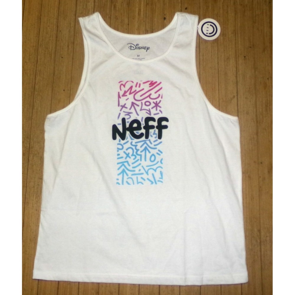 MENS NEFF‎ DISNEY MICKEY MOUSE SZ MED TANK TOP~NWT